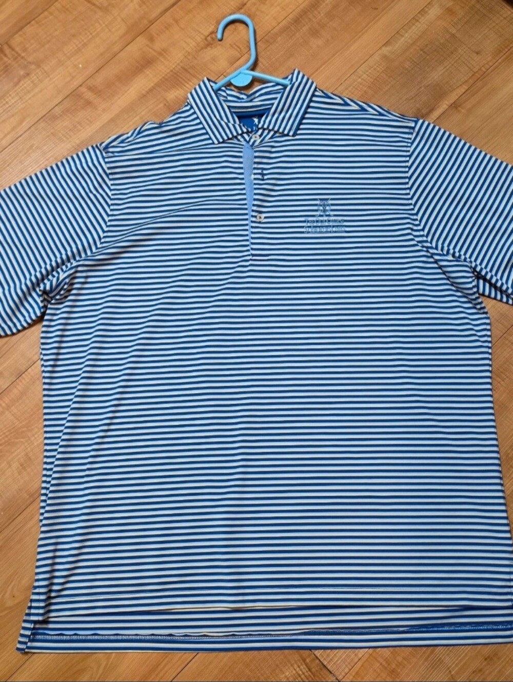 Fairway & Greene Striped Polo The Old Course, St Andrews Links, Scotland XXL